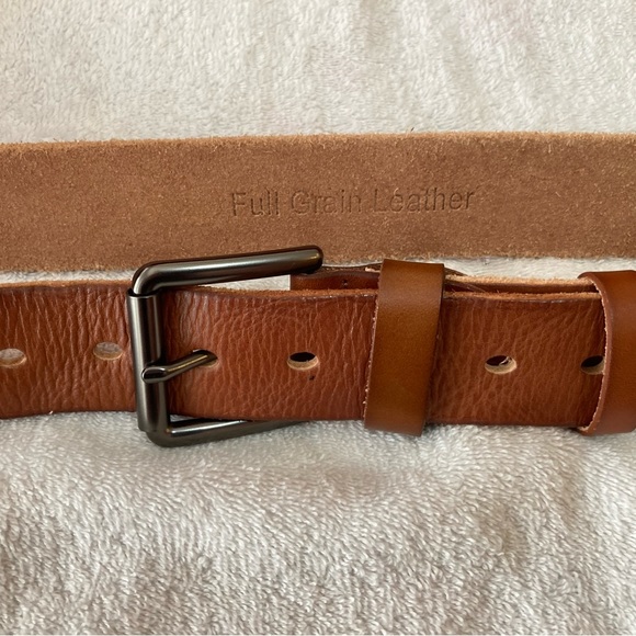 Full Grain Leather Belt Men’s Size 40 - Picture 3 of 4